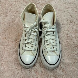 White High-Top Sneakers